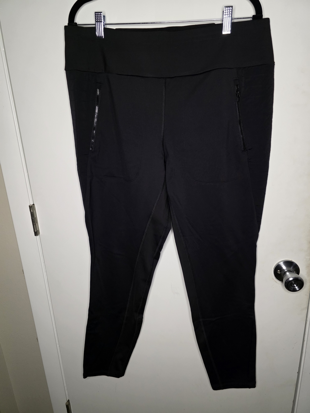 Athleta Peak Hybrid Fleece Tight Black Cold Weather Leggings-XL